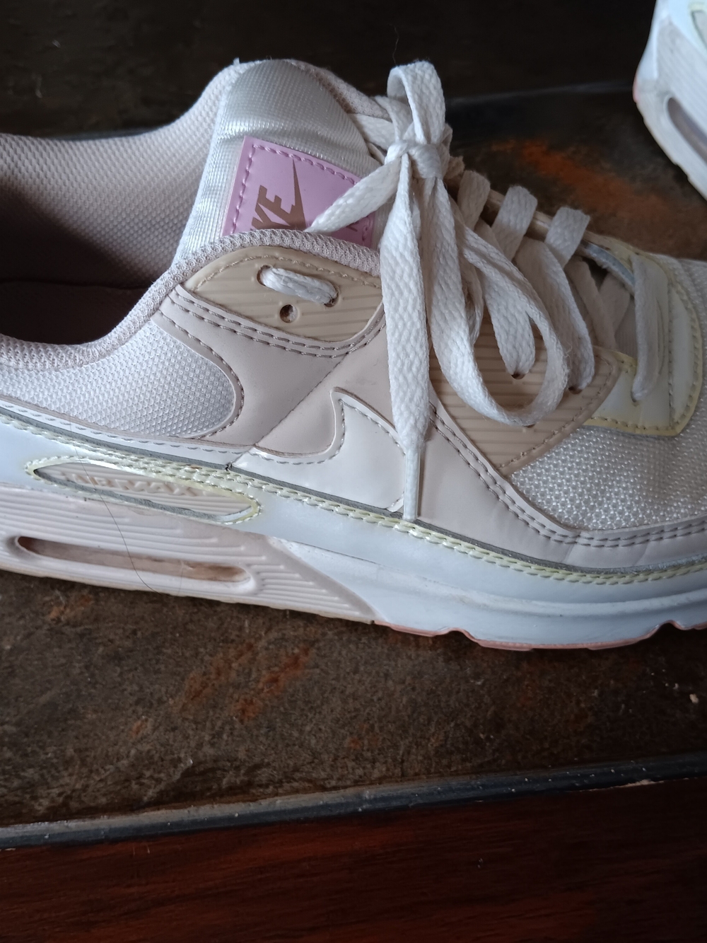 Nike Air Women's Sneakers - Cream with Pink Accents - Picture 6 of 7